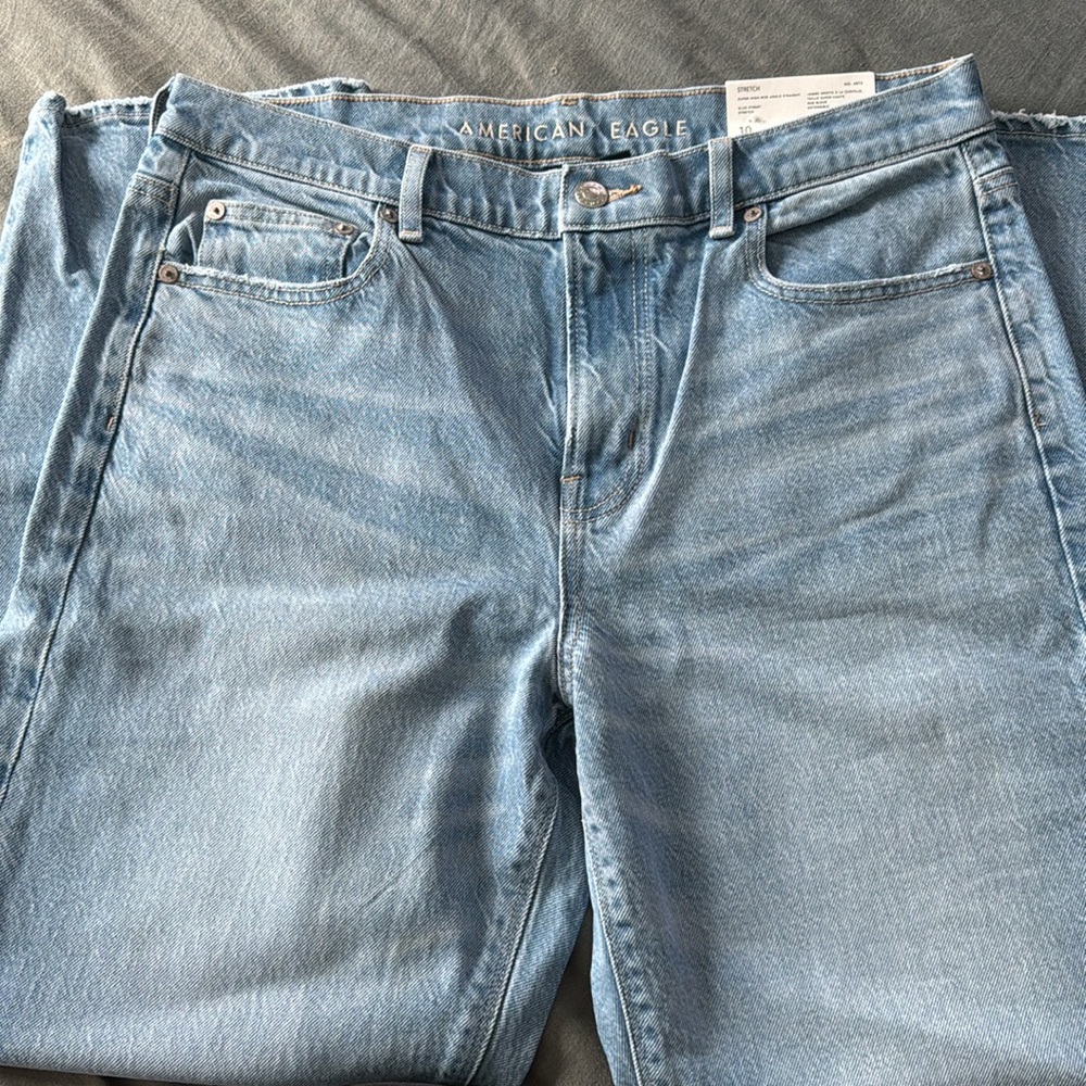 High Rise Ankle Straight